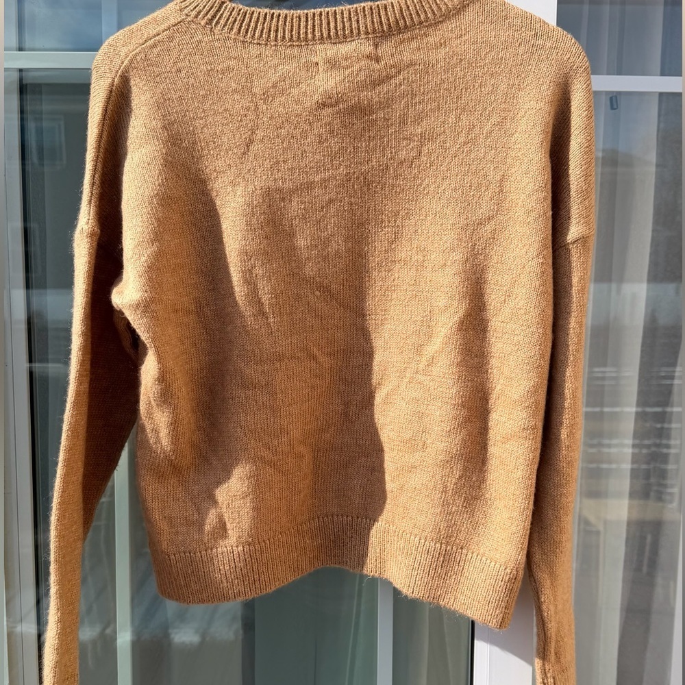 Anthropologie Oh Deer Sweater Reindeer Antlers Woodland Brown NWT Small - Picture 2 of 7